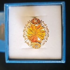 Sphaleros Quartz & Multi Gemstone Ring